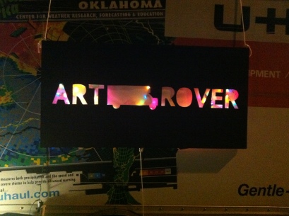 UNT's Art Rover-sign